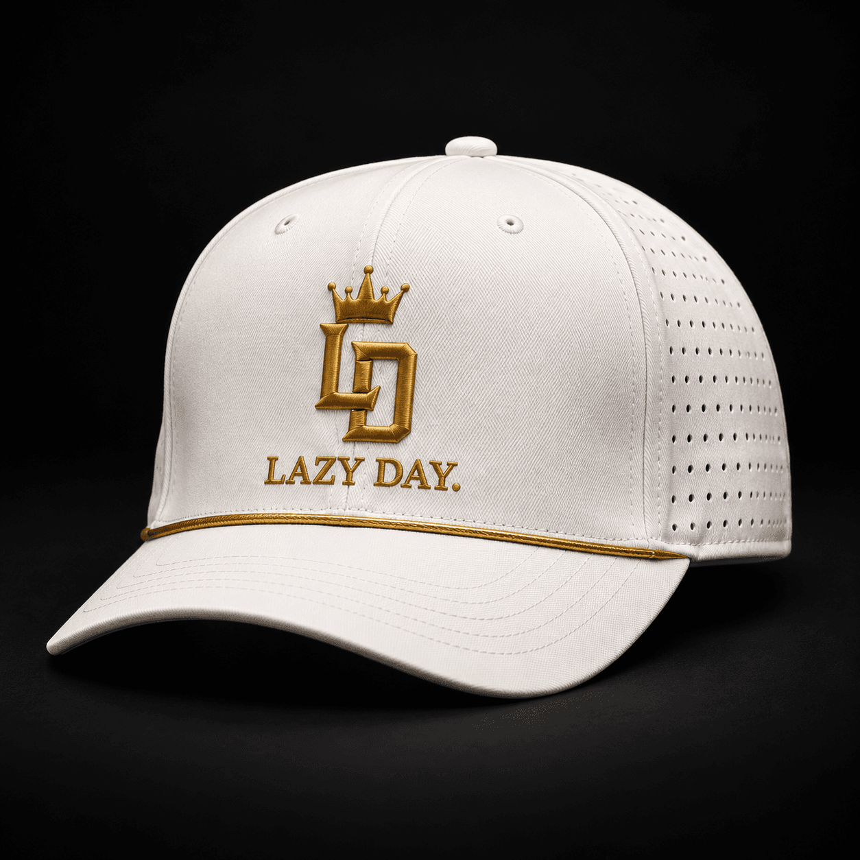 LD Performance Cap — White / Gold