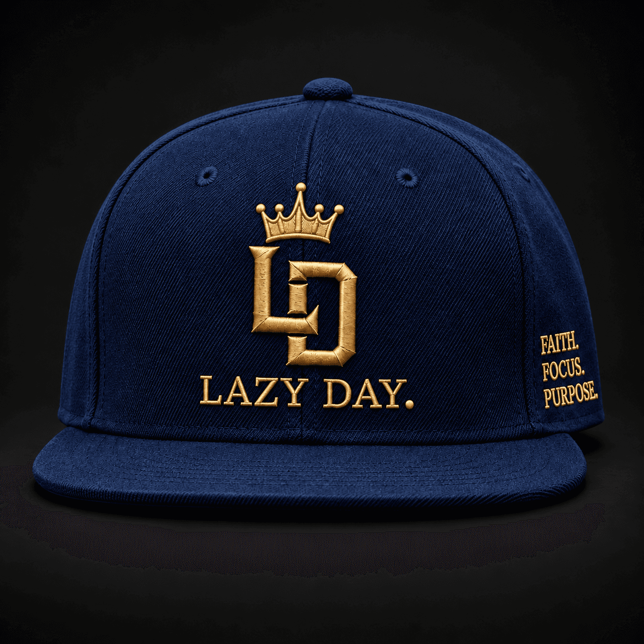 LD Snapback — Navy / Gold